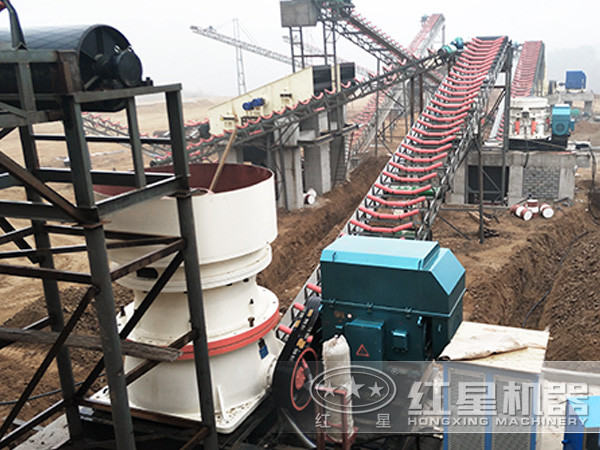 單缸圓錐碎石機工作現(xiàn)場 單缸圓錐碎石機工作現(xiàn)場