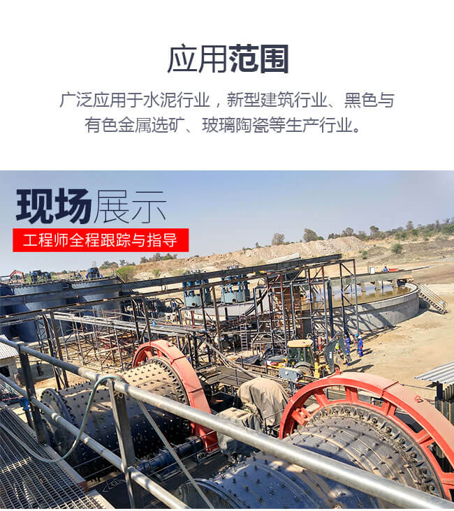 應(yīng)用廣泛的球磨機加工現(xiàn)場 應(yīng)用廣泛的球磨機加工現(xiàn)場